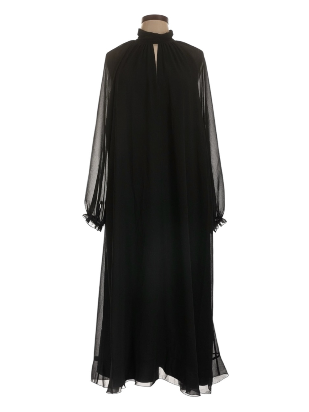 Aritzia Wilfred Gallerina Dress L Black Chiffon Witchy Goth Maxi NWT $168